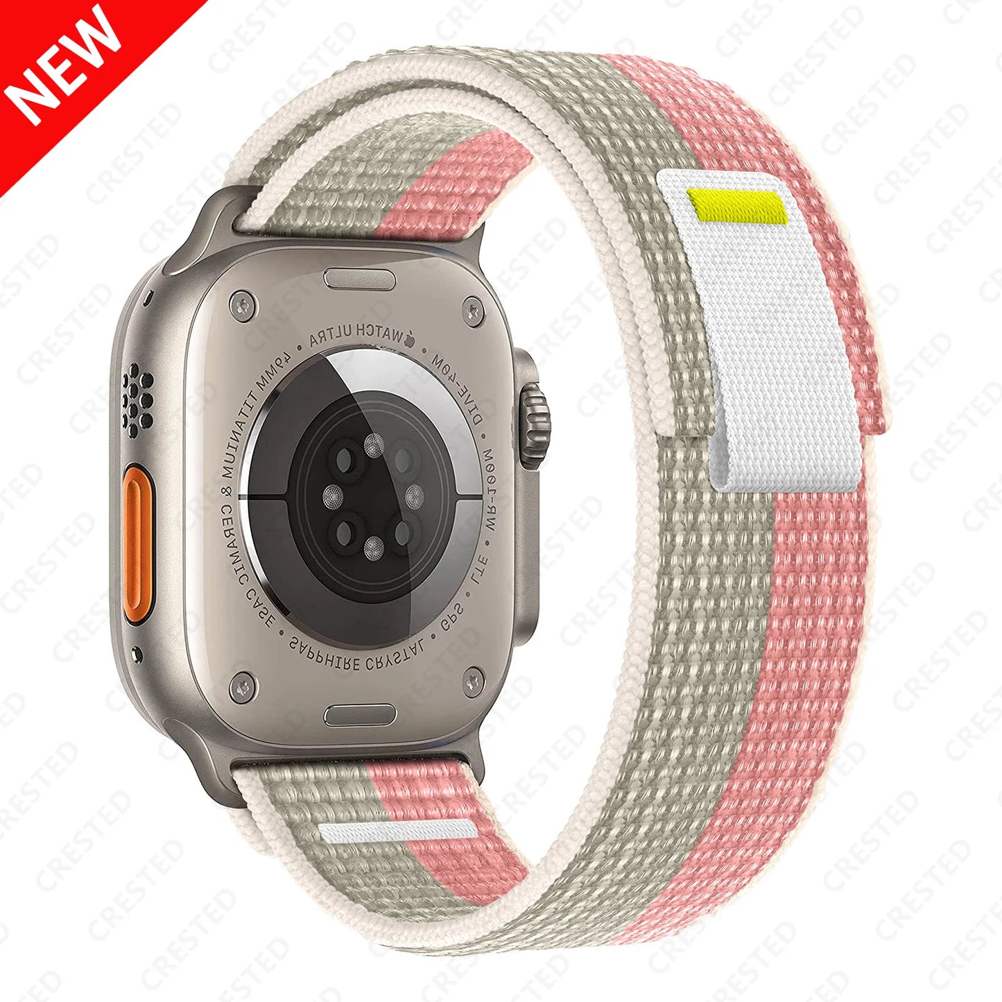 Nylon Trail-Loop Armband kompatibel für Smartwatches 38-49 mm Unisex