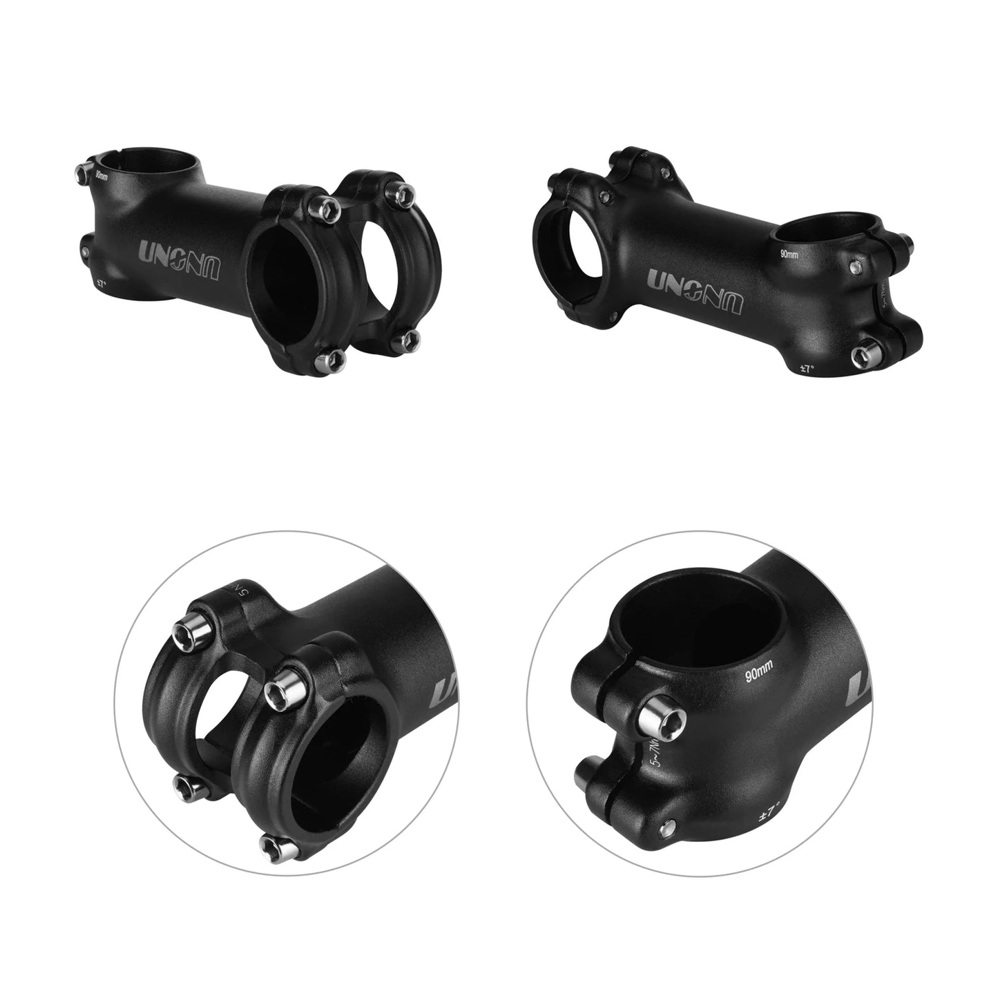 Ultraleichter Fahrradvorbau 31,8 mm, 28,6° Neigung – in verschiedenen Längen