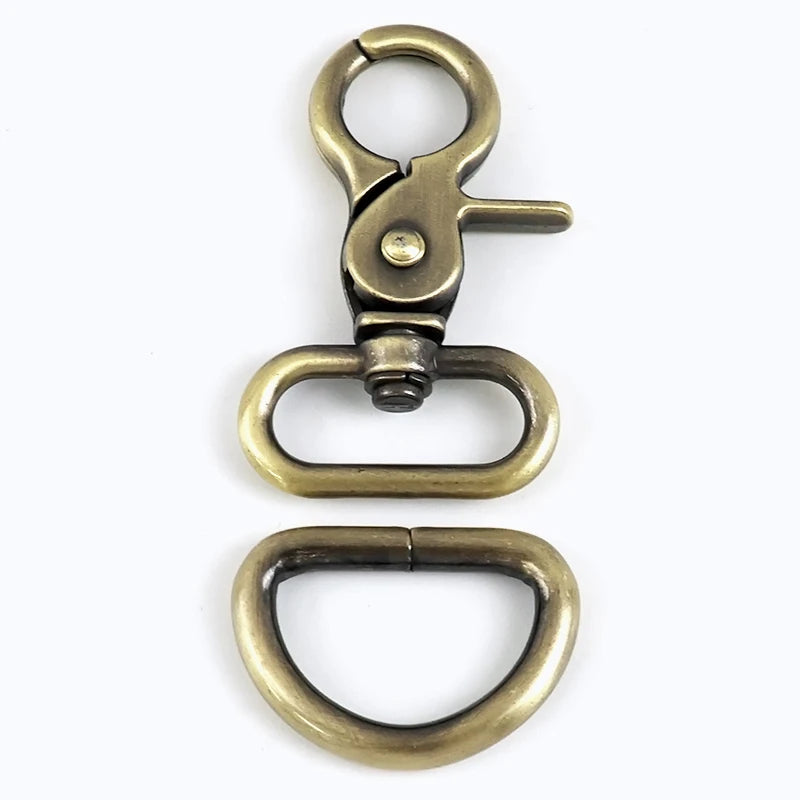 2-5 Sets Metall-Taschenschnallen 20-32mm Karabiner D-Ring Gurtbandhaken