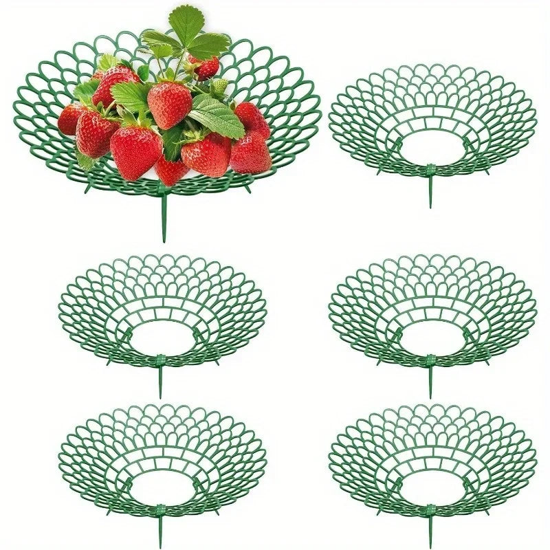 5er Set Erdbeerständer mit 3 stabilen Beinen Pflanzenstütze für Garten