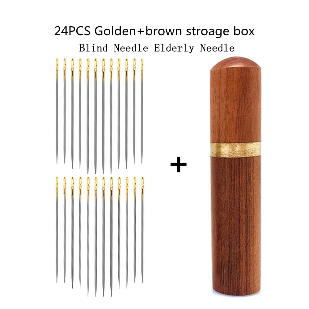 Edelstahl Blindnadeln mit Seitlichen Löchern zum Nähen und Einfädeln