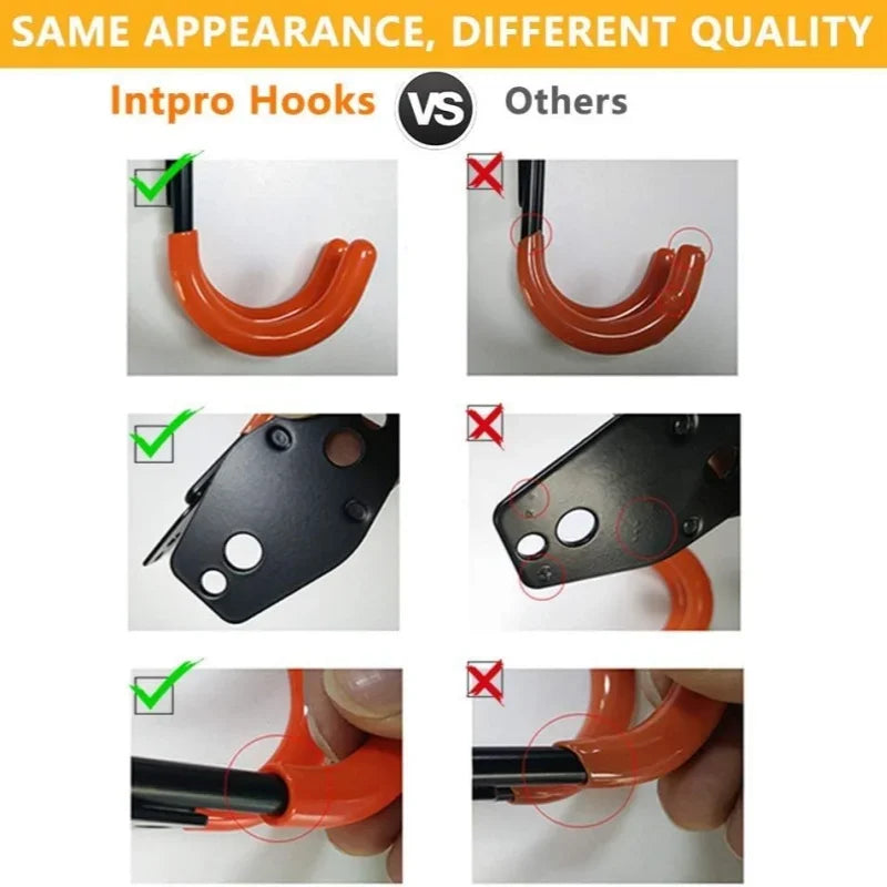 Metallhaken zur Wandmontage für sichere Aufbewahrung in Garage und Garten