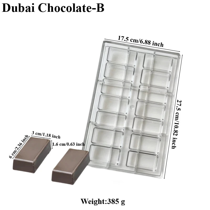 Hartpolycarbonat Schokoladenform PC Süßigkeitsform für einfaches Entformen