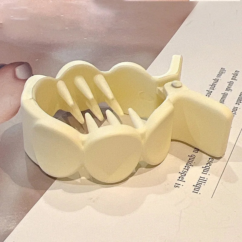 Frosted Mini Krabben Haarclip – Sicherer Halt - stylisher Y2K Look für Frauen