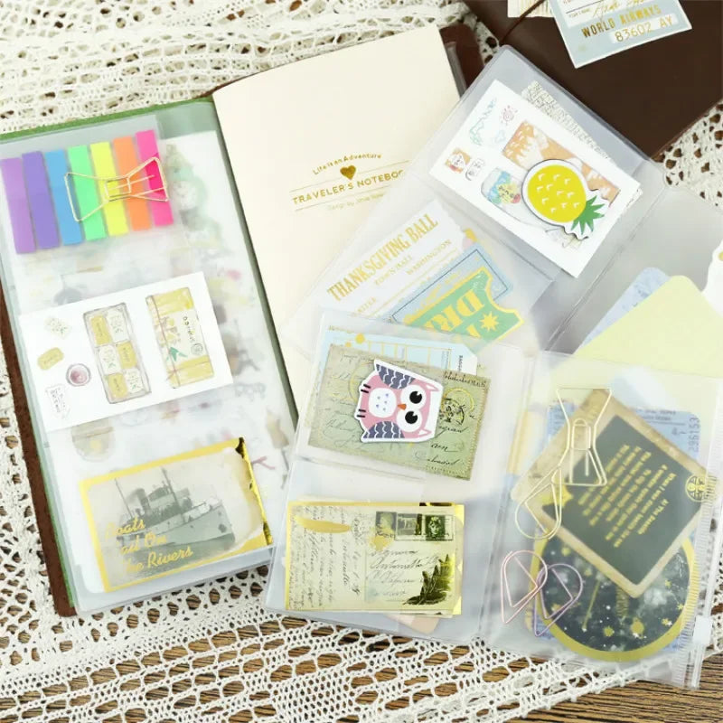 PVC Reißverschlusstasche Notebook Aufbewahrung Kartenhalter Planer Zubehor