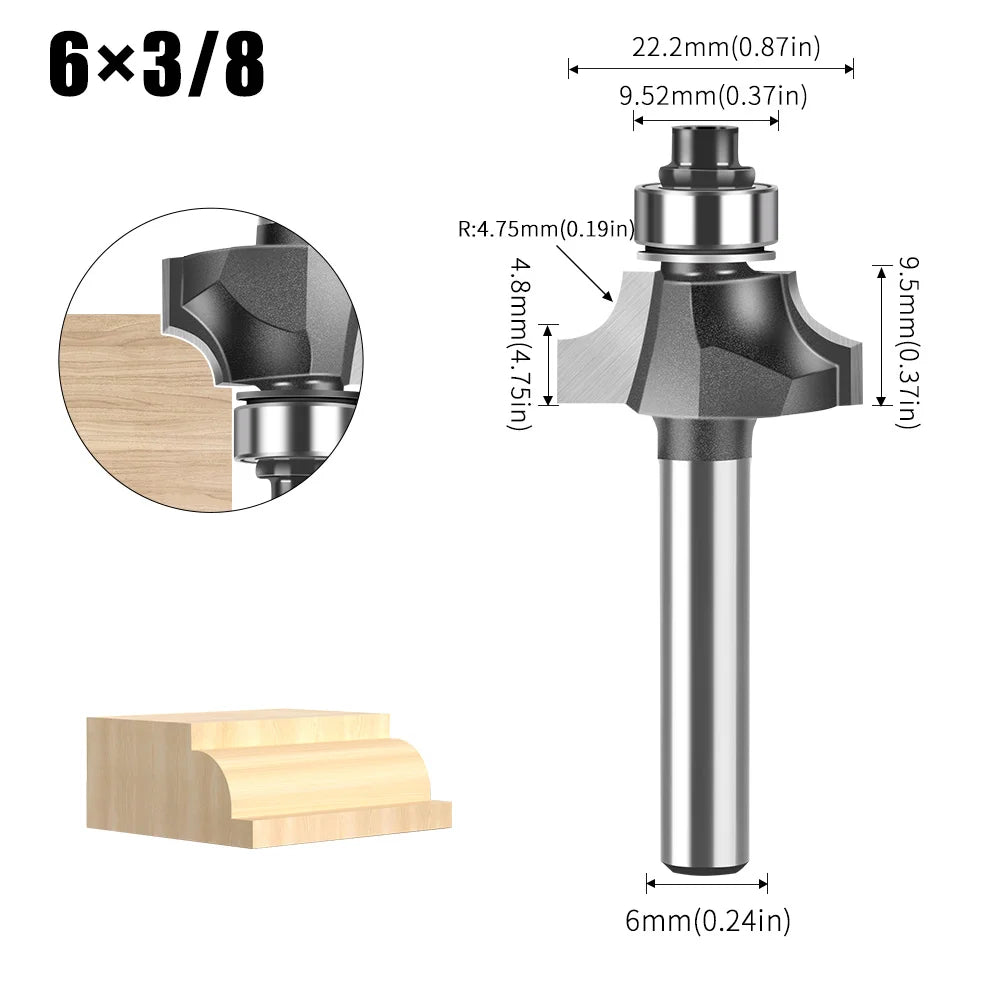 6/12mm Schaft Nut Schneiden Linie Router Bit für Holzbearbeitung
