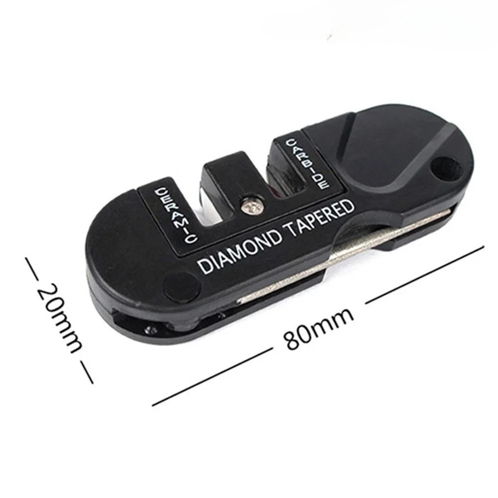 4-in-1 Multifunktions Taschenmesserschärfer mit Keramik Hartmetall Diamant