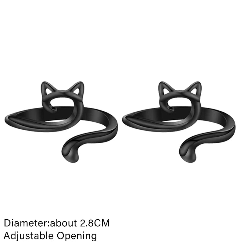 Verstellbarer Häkelspannung Katzenring – Garnführung für Stricker & Anfänger