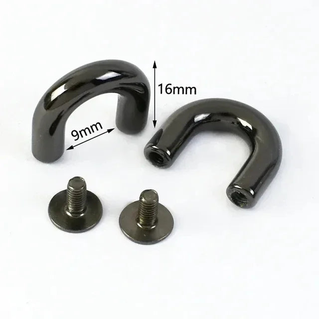 10-30 Stück Metallschnallen U-Ring 10-20mm für Taschen und DIY Projekte