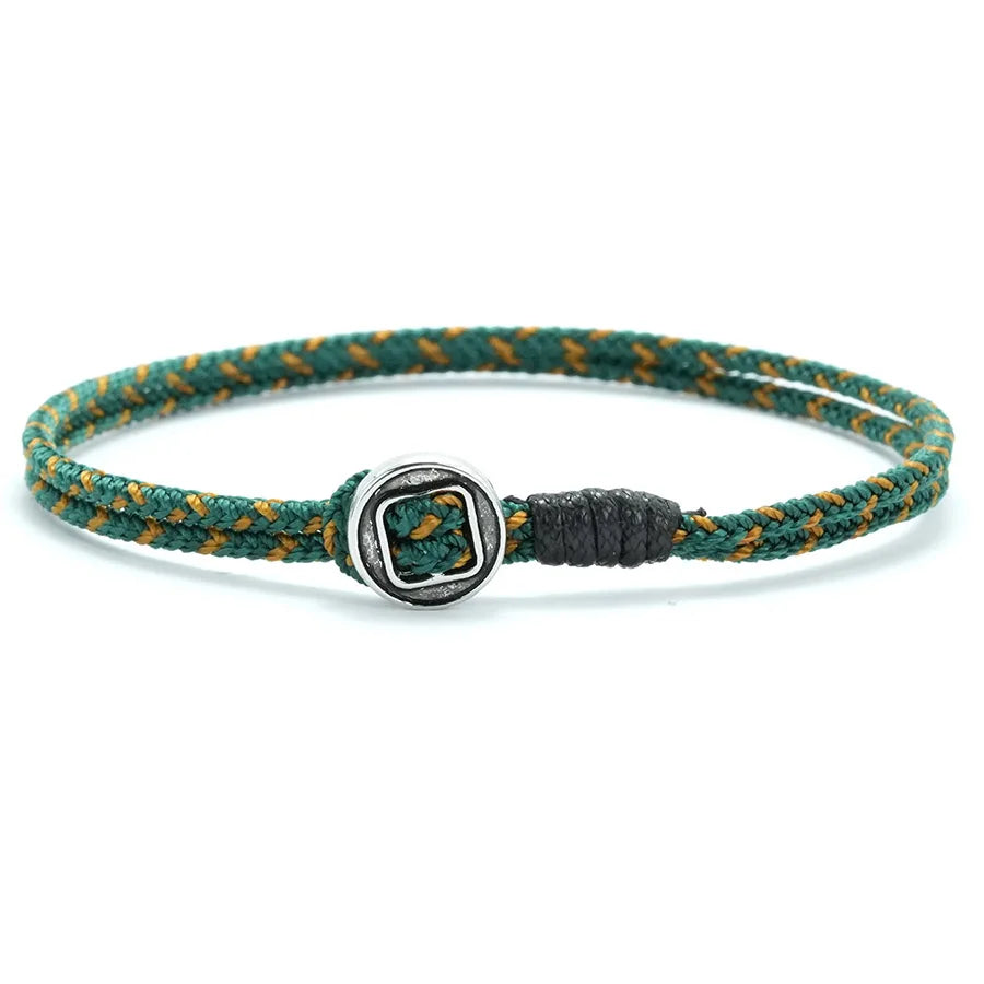 2mm Doppelschicht Geflochtenes Seil Armband Unisex Glücksarmband Bunt