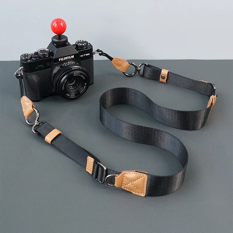 Nylon Kameragurt Schultergurt verstellbar Schnellverschluss Systemkamera
