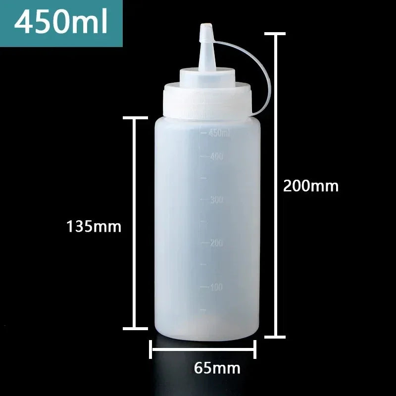 Auslaufsichere Squeeze Flasche für Ketchup Öl Sauce 250-680ml