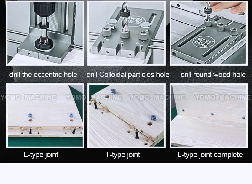 YOMO 3-in-1 Dübelvorrichtung für Möbel - Holzbohrer Locator-Yabubest - Home & More