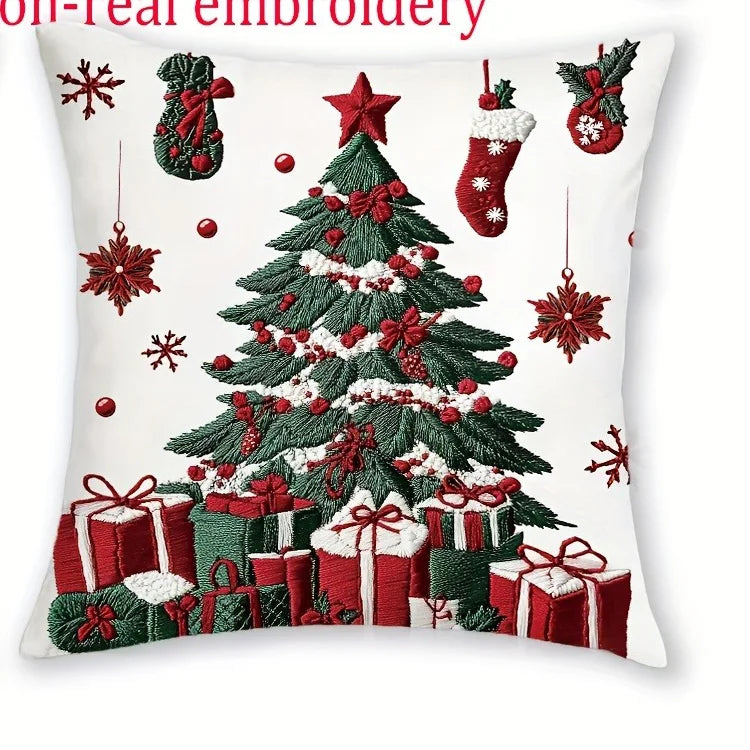 Weihnachtliche Kissenbezüge mit festlichen Motiven für Ihr Zuhause