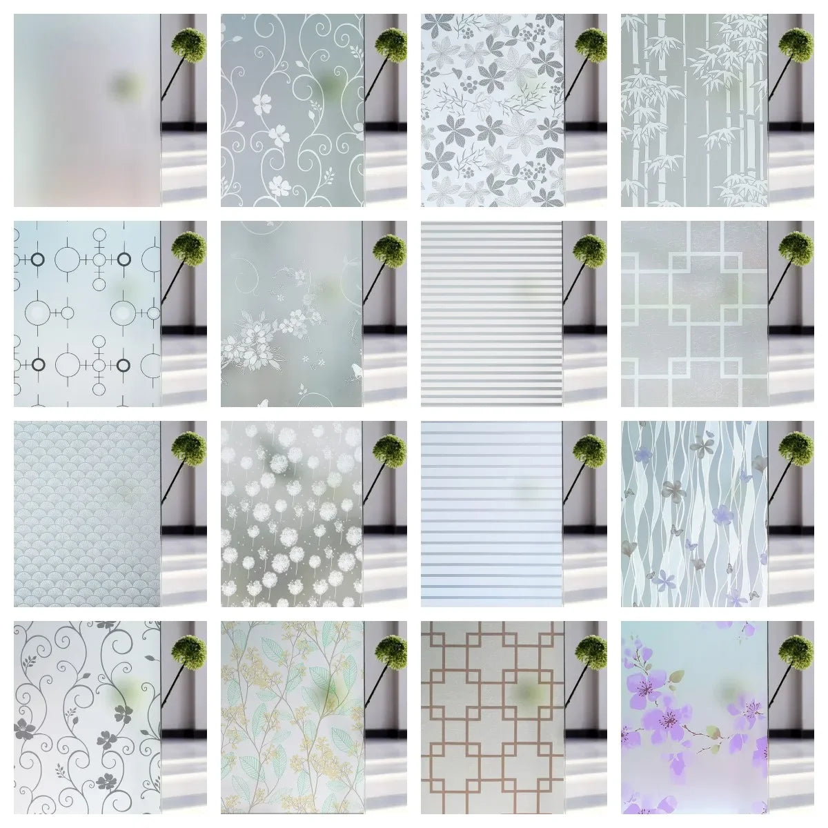 BUNPIG Fensterfolie Sichtschutz & UV-Schutz | Selbstklebend & Mattiert