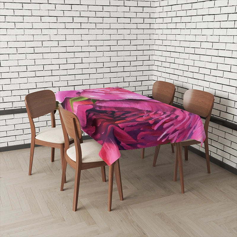 Wasserdichte rechteckige Tischdecke mit geometrischem Muster für Zuhause