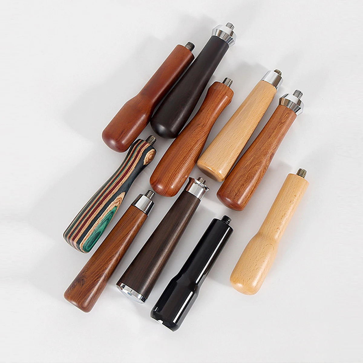 Ergonomischer Holz Siebträgergriff M10 für Espresso Kaffeemaschinen