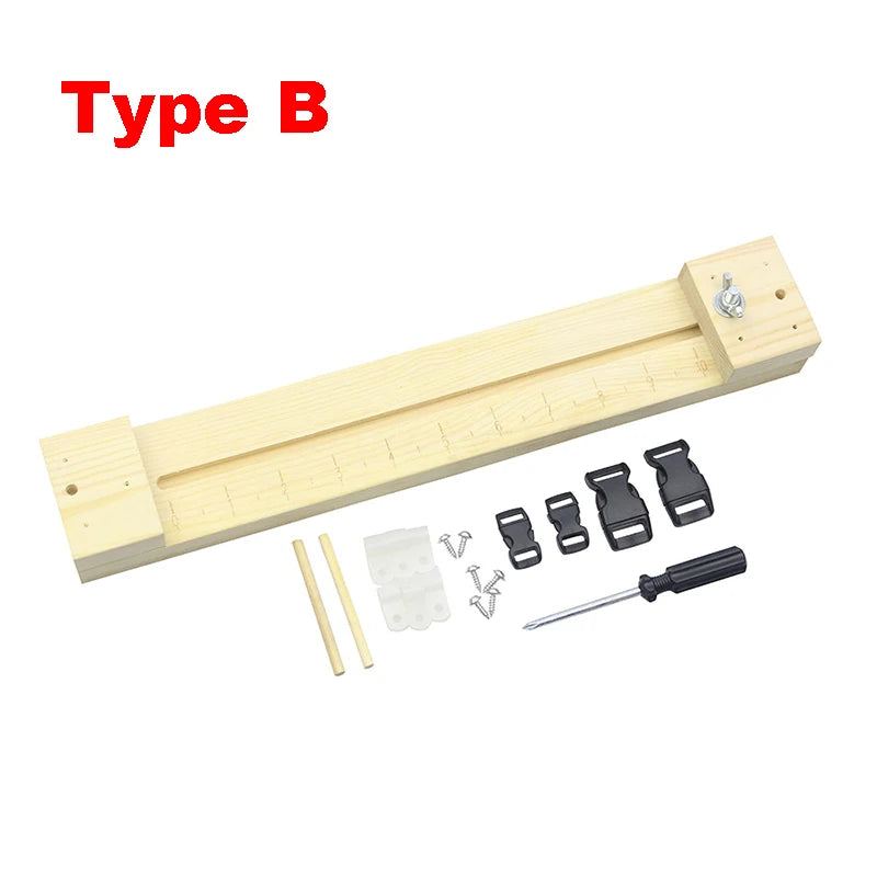DIY Paracord Jig aus Holz – Verstellbarer Armband Maker für Hobby Bastler