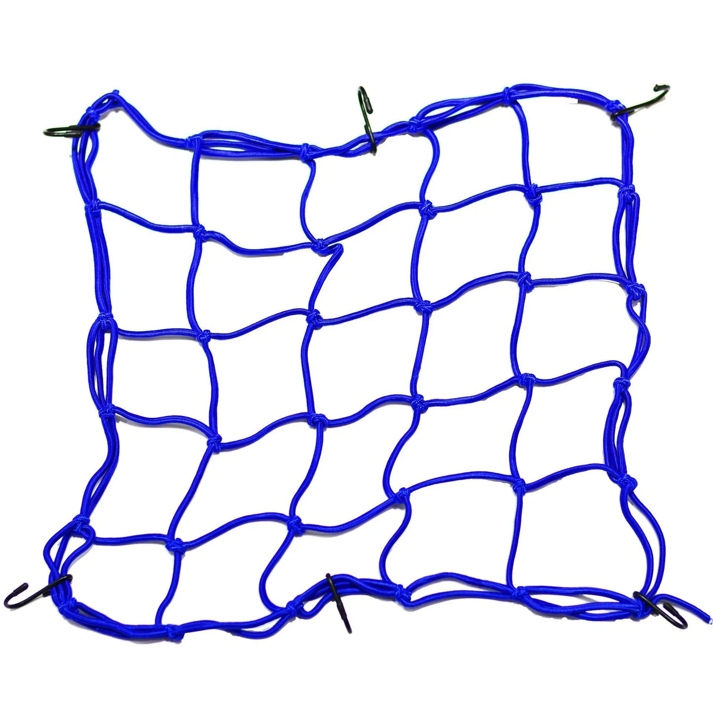 Elastisches Motorrad Bungee Gepäcknetz 40x40cm mit 6 geschützten Haken