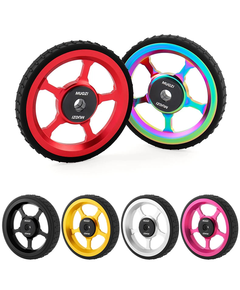 MUQZI Eazy Wheels Faltrad-Rollenräder, kompatibel mit Brompton-Yabubest - Home & More