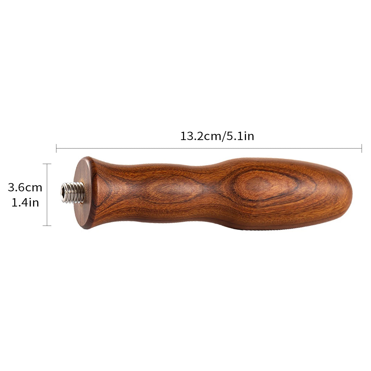 Ergonomischer Holz Siebträgergriff M10 für Espresso Kaffeemaschinen