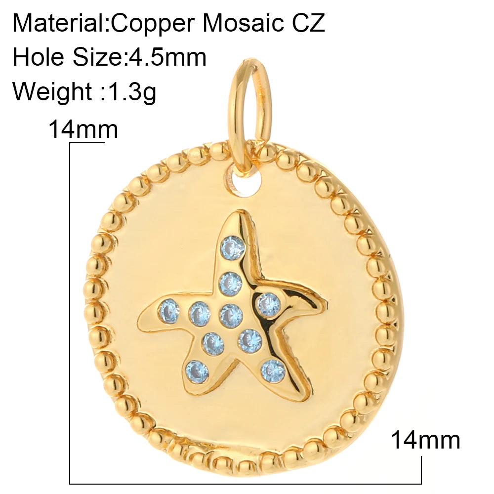 Kreative Anhänger mit Meeresmotiven aus Kupfer und Emaille