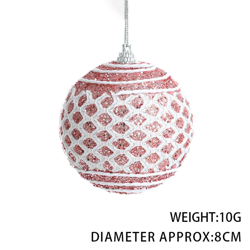 Elegante Weihnachtskugel mit Gittermuster für festliche Dekoration