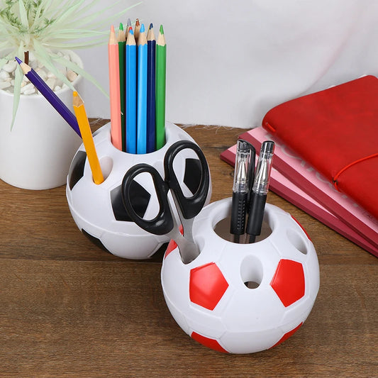 Fußball Ball Geformter Stifthalter Bleistift Halter für Schreibtisch