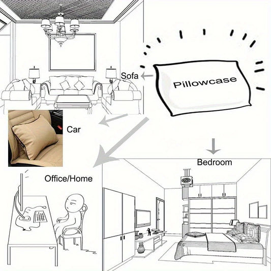 Halloween Kissenbezug mit Skelett Kürbis Hexen Motiv für Deko