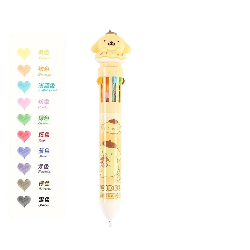 10 Farben Gelstifte 0,7 mm Kawaii Kugelschreiber Set für Schule Büro