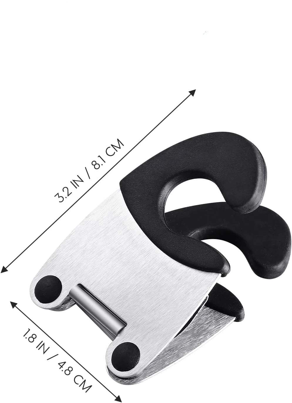 Edelstahl Löffelhalter Clip hitzebeständig mit Silikon für Küchenutensilien