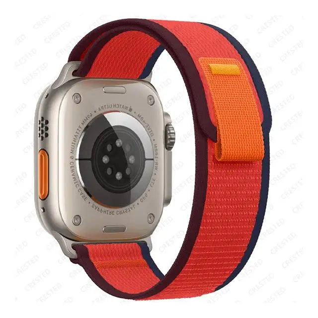 Nylon Trail-Loop Armband kompatibel für Smartwatches 38-49 mm Unisex
