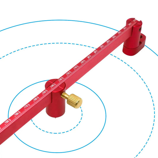 300mm Verstellbares Zeichenkreis Lineal Alu Mittelsucher Holzbearbeitung Präzision