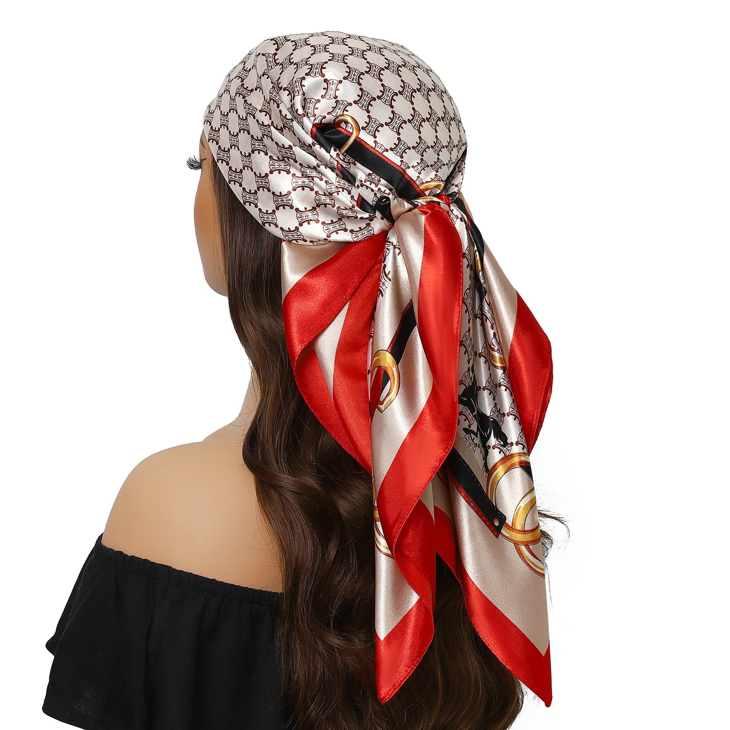 Stilvolles Polyester Halstuch für Damen - Vielseitiger Retro Look