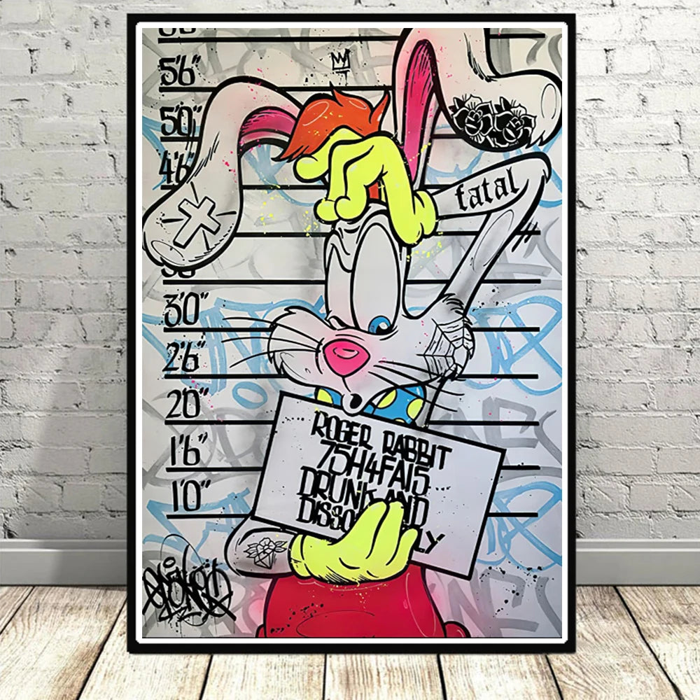 Disney Cartoon Leinwand Poster Mickey Mouse Donald Duck Wandbild