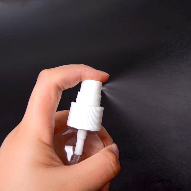 5x Nachfüllbare Sprühflaschen Mini Kunststoff Transparent für Parfüm Reisen