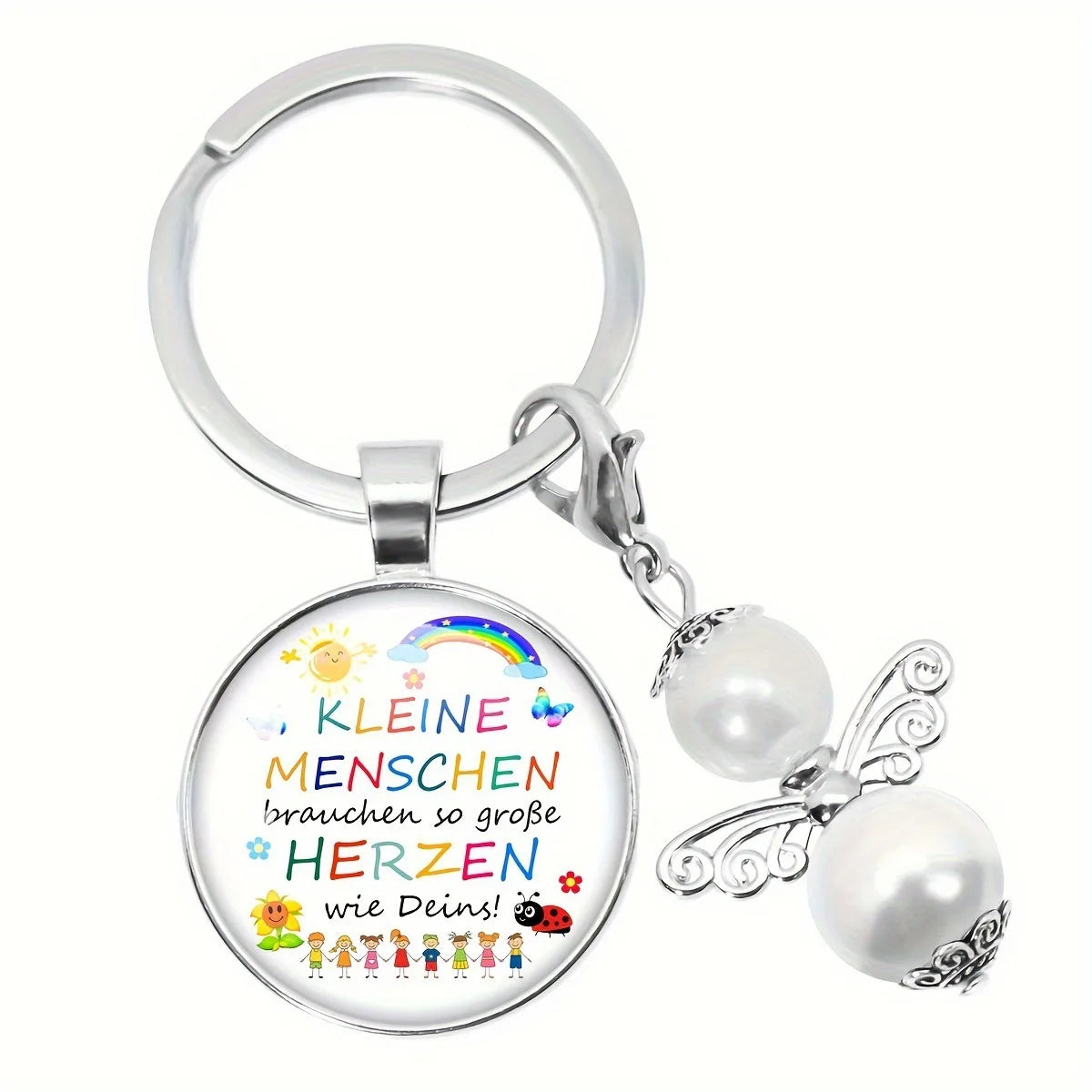 Herz Schlüsselanhänger Geschenk für Betreuer und Pädagogen