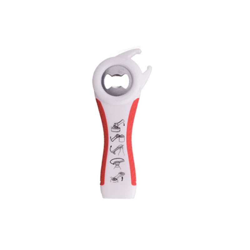 Multifunktions 5-in-1 Flaschenöffner mit rutschfestem Griff für Küche