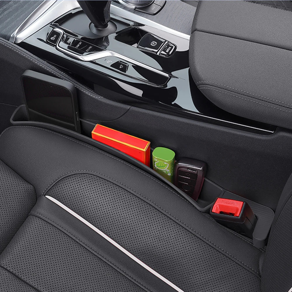 2er Set Auto Sitzlücken Füllbox – Organizer für Handy & Kleinteile