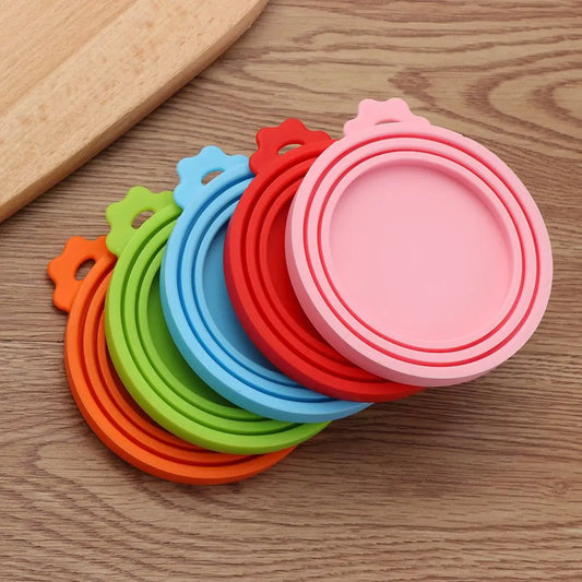 3-in-1 Silikon Dosen-Deckel wiederverwendbar für frische Lebensmittel