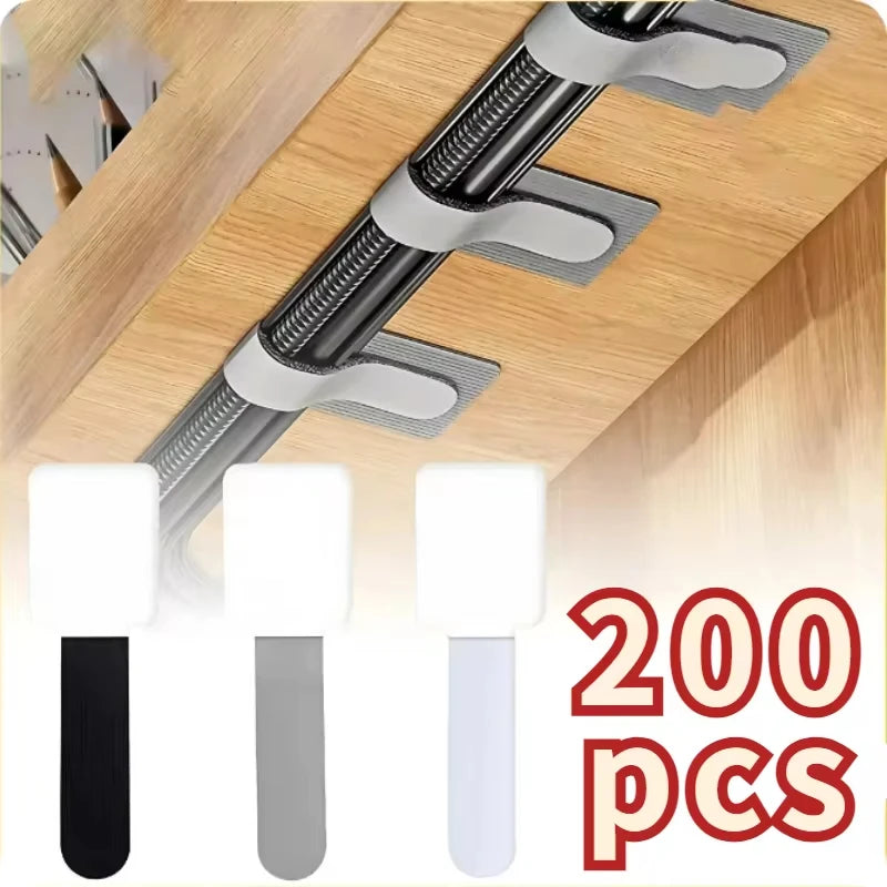 Wiederverwendbarer Nylon Kabel Organizer selbstklebende Halter Schreibtisch