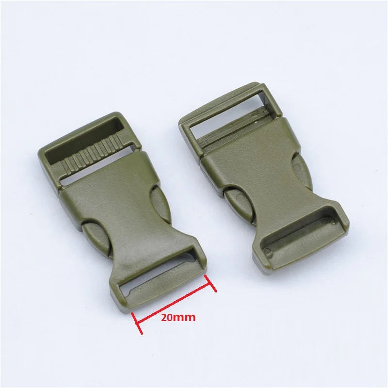 2x Kunststoff Schnallen doppelt verstellbar 20-50mm für Rucksack Gürtel