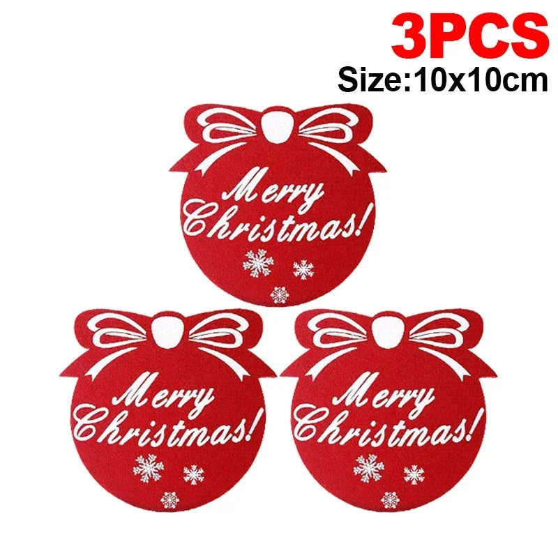 Filz Untersetzer Weihnachten Runde Tassenmatte Antirutsch