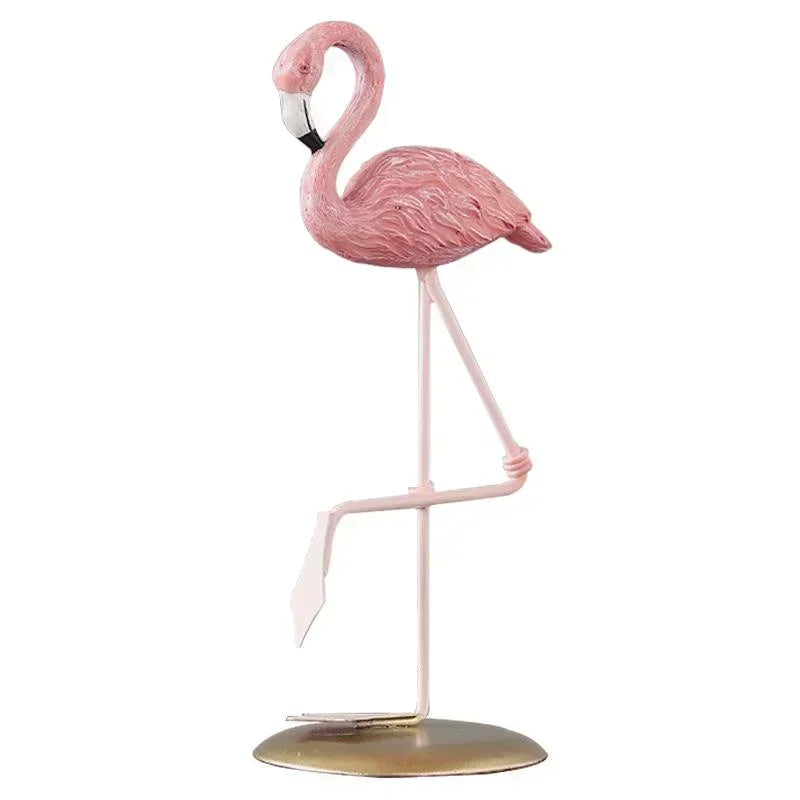 Dekorative Flamingo Resin Figur Miniaturen für Wohnzimmer Schreibtisch