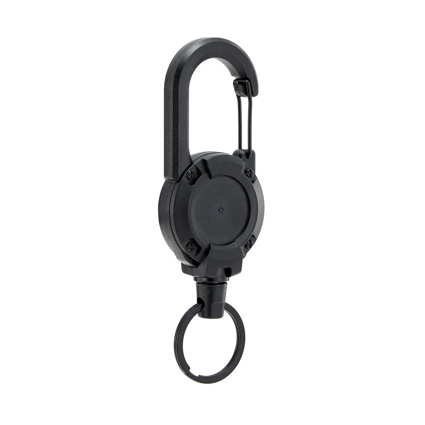 Einziehbare Schlüsselrolle mit Karabiner aus Edelstahl für Outdoor Sport