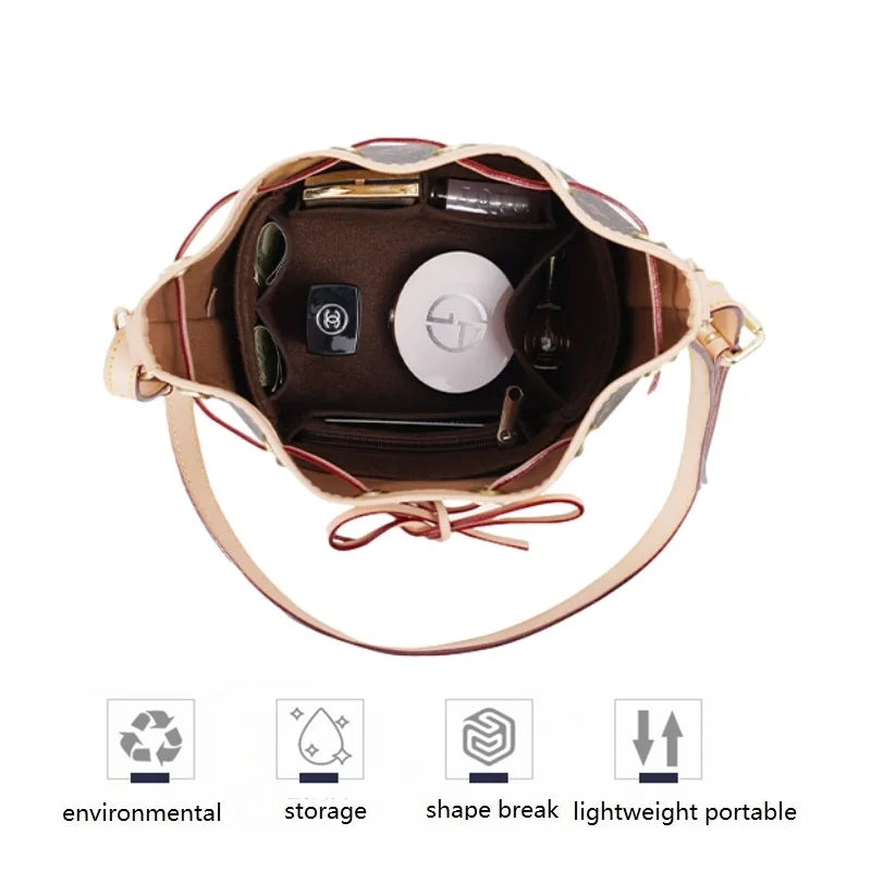 Praktischer Organizer Einsatz aus Filz für Taschen