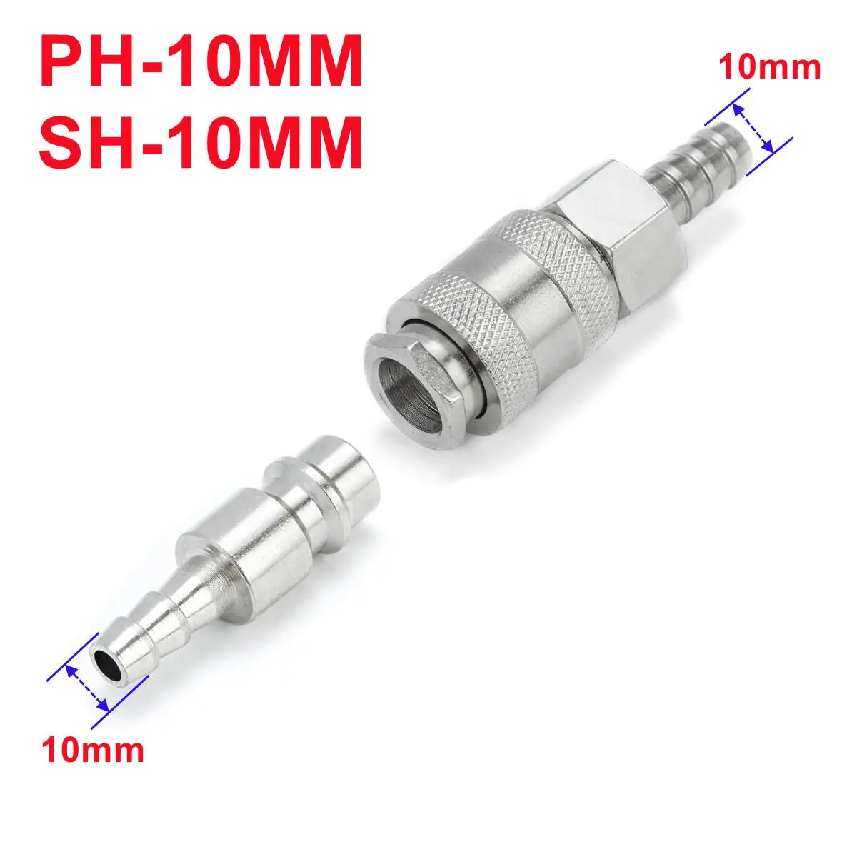 1 Set EU Typ Pneumatische Schnellkuppler für Luftkompressor 6mm 8mm 10mm