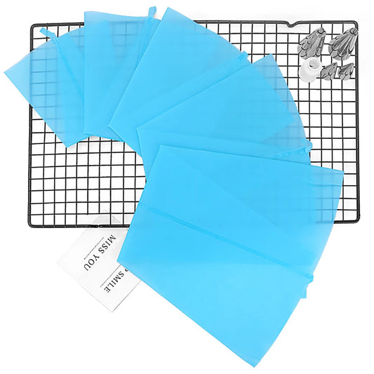 5 Größen Silikon Spritzbeutel wiederverwendbar für Kuchen Dekorieren-Yabubest - Home & More