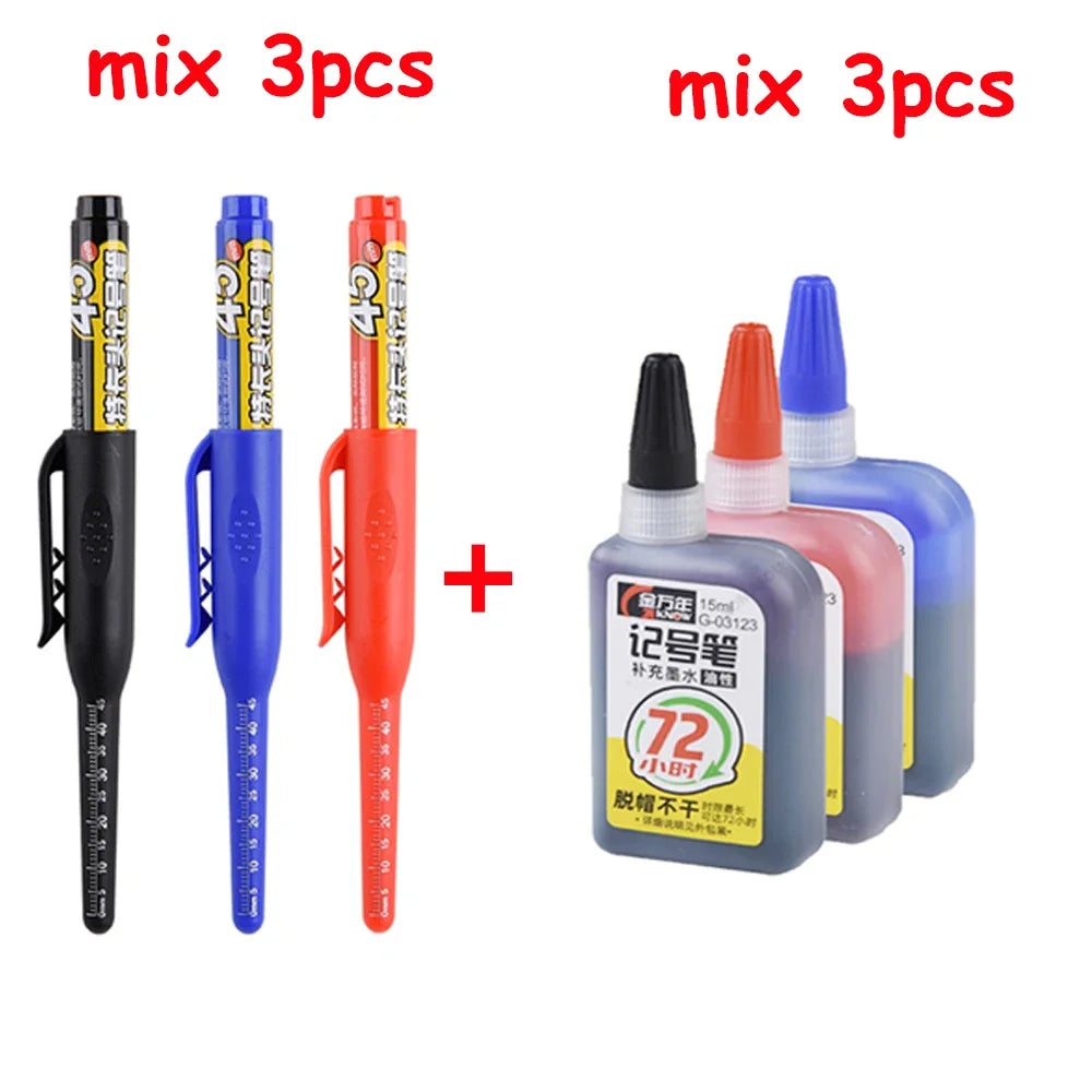 45mm langlebiger Tiefloch Marker Stift für präzise Holz- und Metallmarkierung