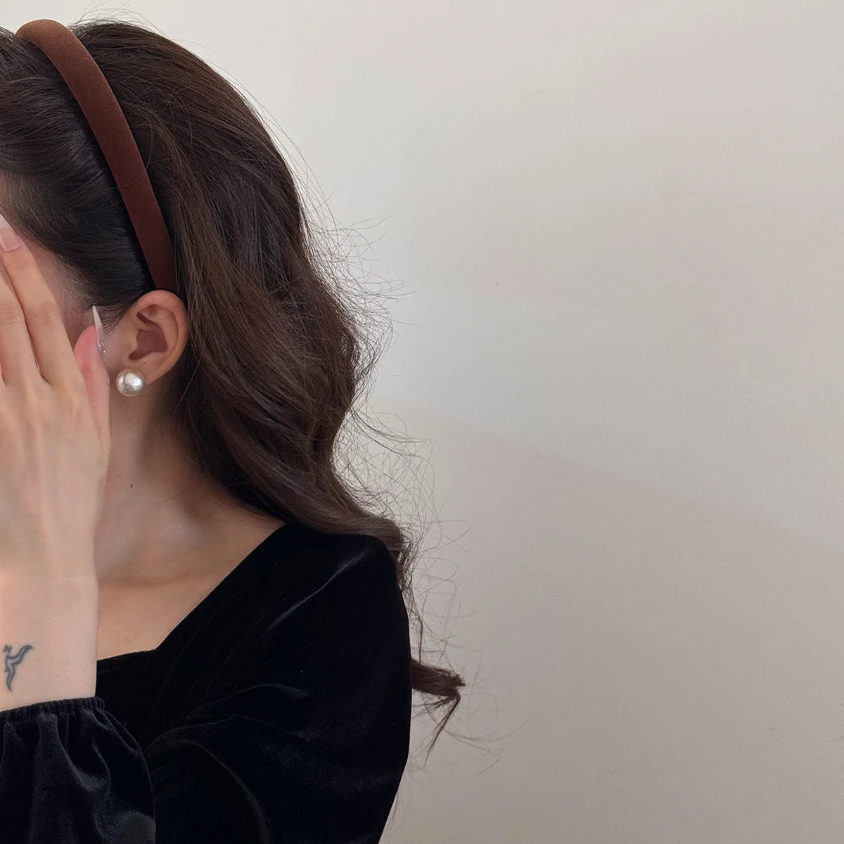 Elegante Damen Stirnbänder aus Samt mit rutschfester Passform-Yabubestshop